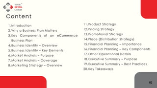 How to Write a Winning eCommerce Business Plan (Step-by-Step Guide) | PDF