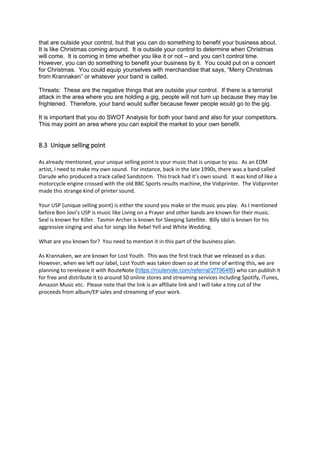 How to write a business plan for your band | PDF