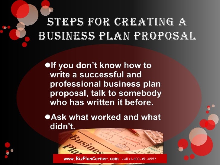 how to write a business plan proposal