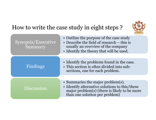 How to write a case study | PDF