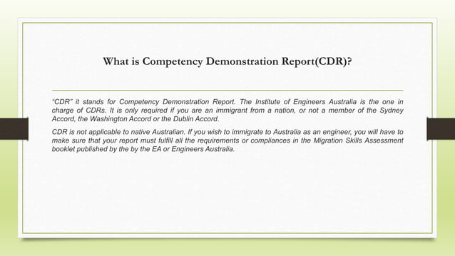 How to write a cdr | PPT