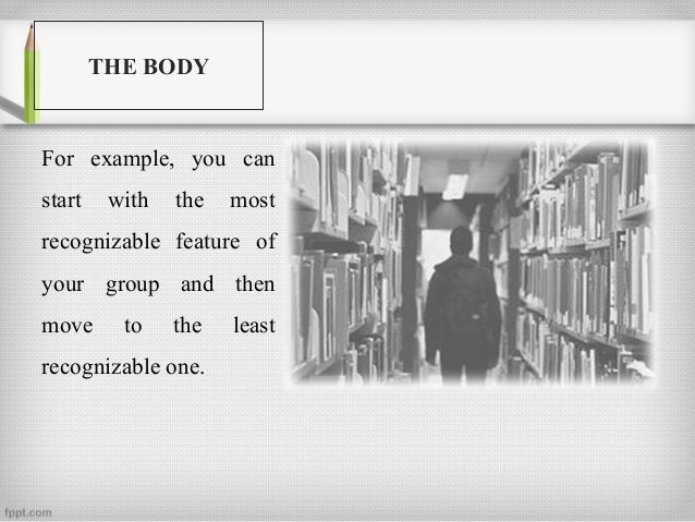How to write a classification essay
