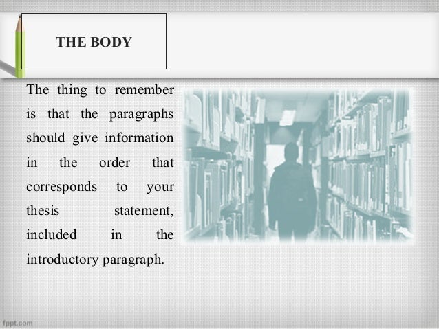 How to write a classification essay