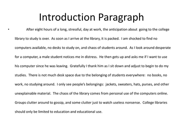 define college essay