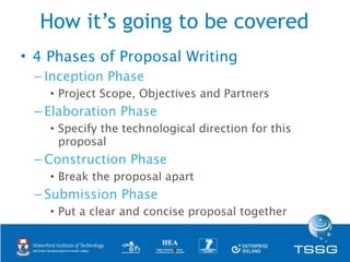 Proposal
 Inception Phase

“It takes two to tango”


           9
 