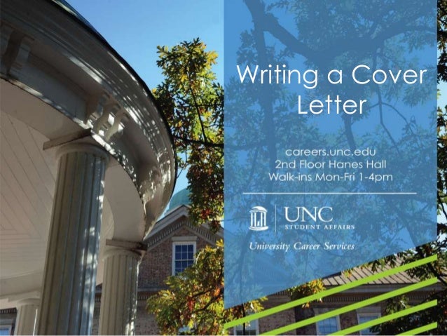 how to write a cover letter unc career services cover letter