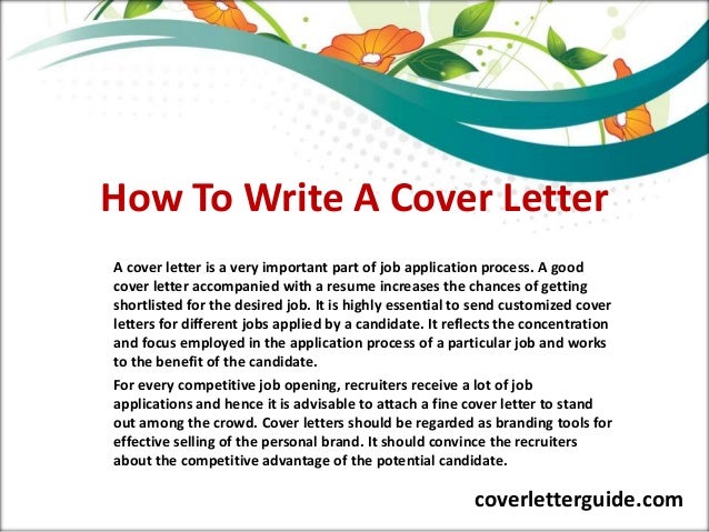 How to write a very good application letter