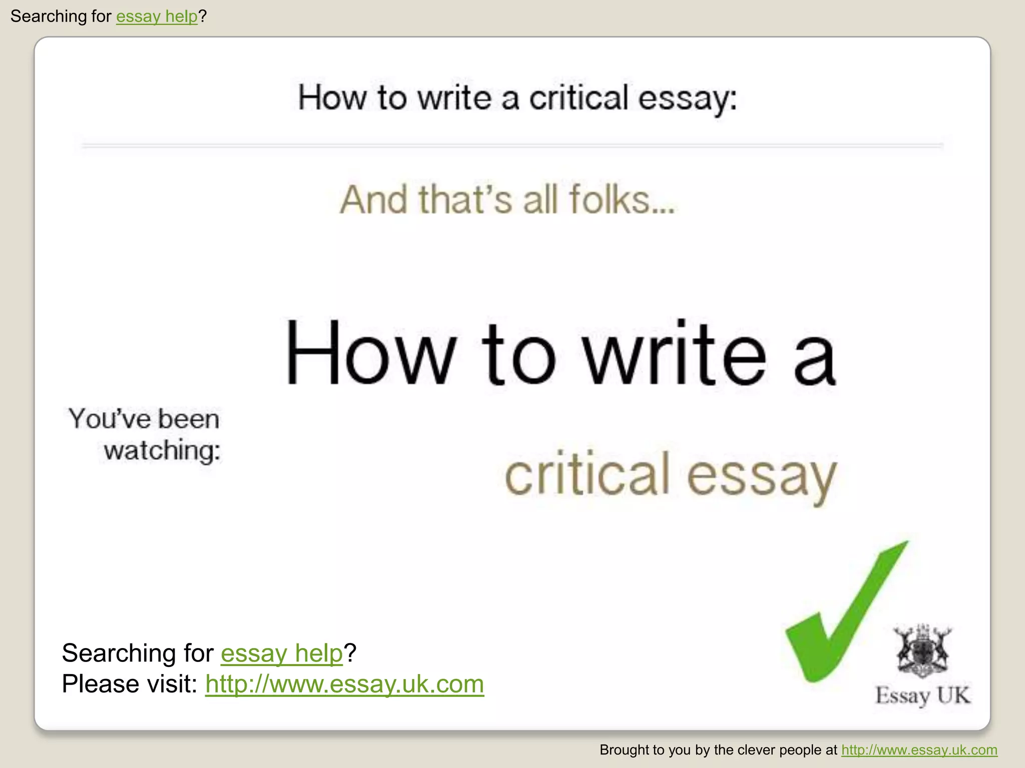 Brought to you by the clever people at http://www.essay.uk.com
Searching for essay help?
Searching for essay help?
Please visit: http://www.essay.uk.com