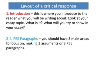 How To Write A Critical Response | PDF