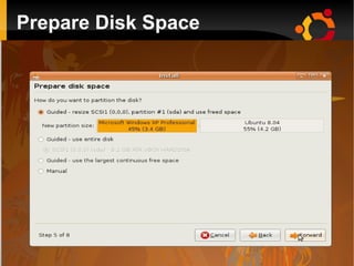 Prepare Disk Space
 