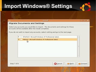 Import Windows® Settings
 