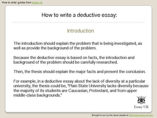 deductive essay