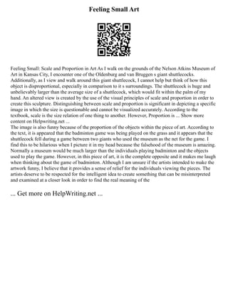How To Write A Descriptive Essay Format, Example Steps - Bscholarly | PDF