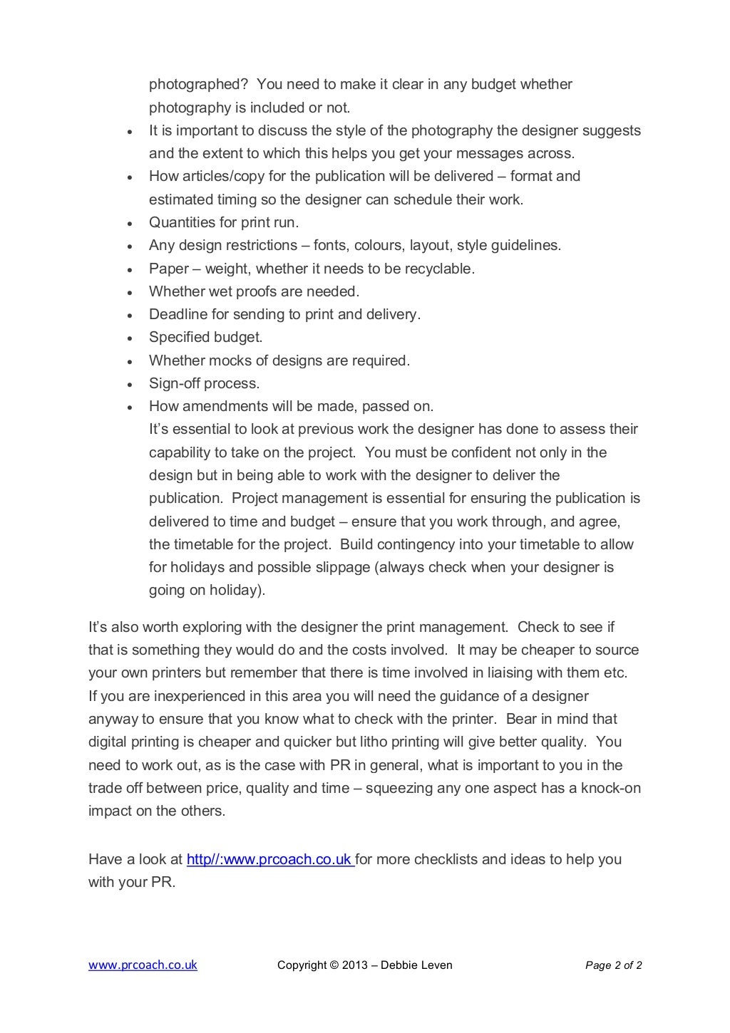 Design brief steps image