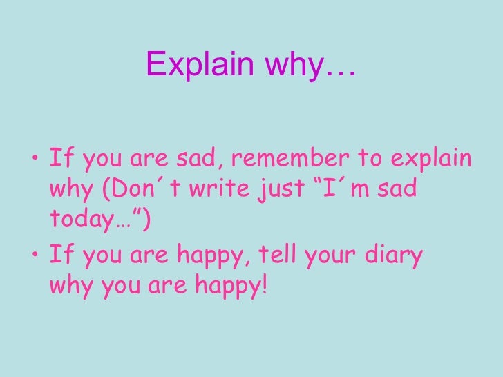 How to write a diary entry