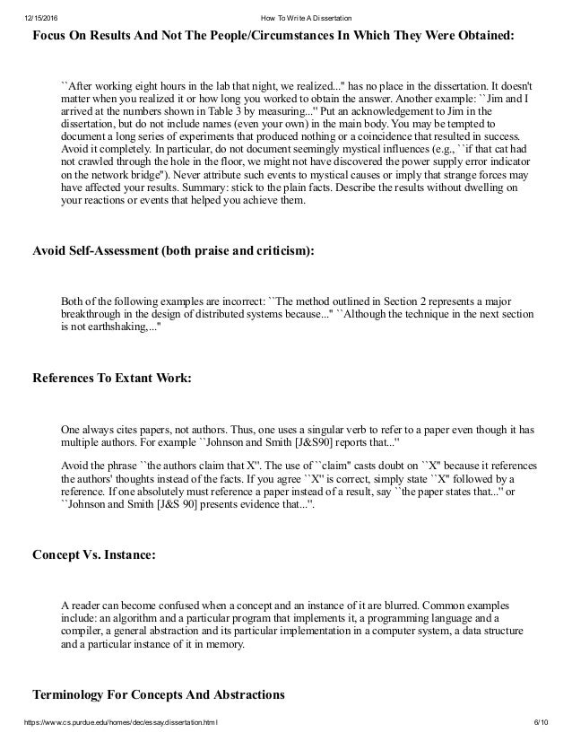 Abd dissertation writing