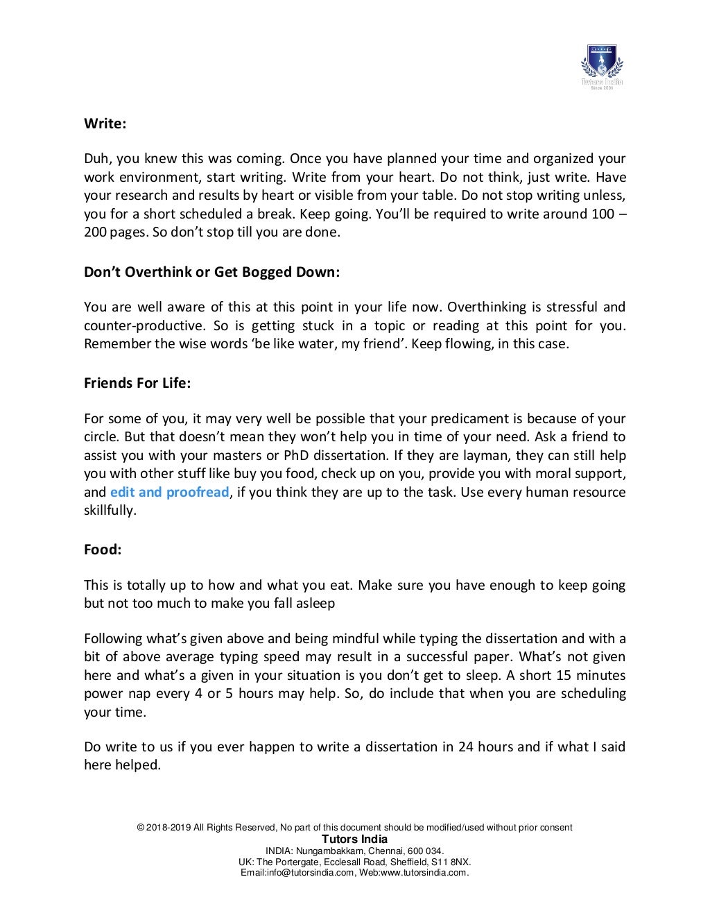 How to Write a Dissertation – Step by Step Guide - Research Prospect