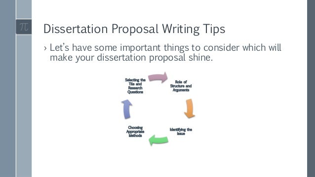 How to write a dessertation proposal