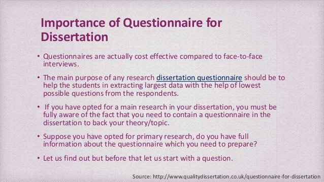 Dissertation Writing Assistance Questionnaire :