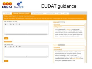EUDAT guidance
 