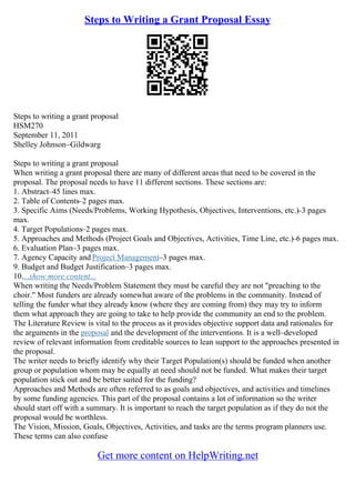 How To Write A Essay Proposal | PDF