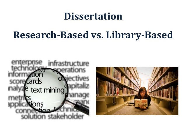 Example library based dissertation