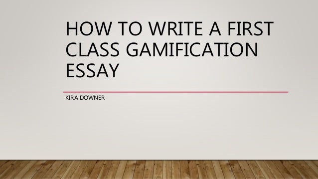First class essay