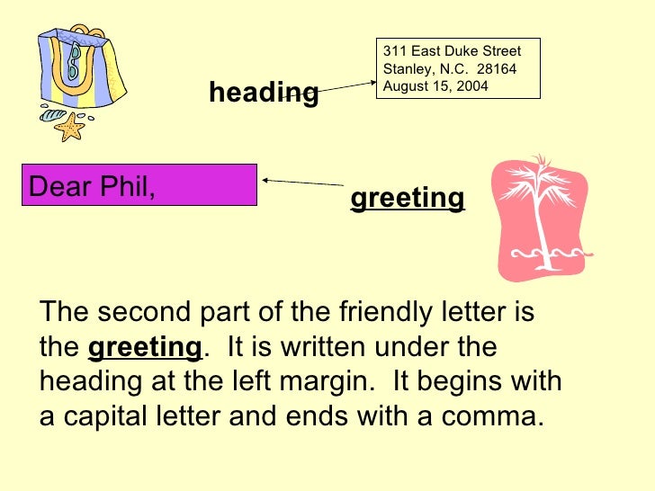 How To Write A Friendly Letter Barbara Cloninger And Vanda