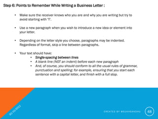How to write a good business letter | PDF