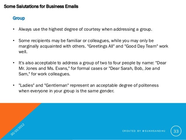 how to write a good business letter how to address a letter to a group