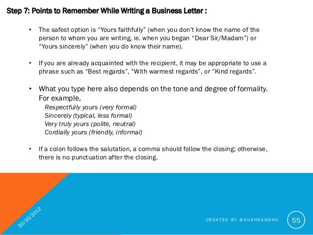 How to write a good business letter How to write a good business letter