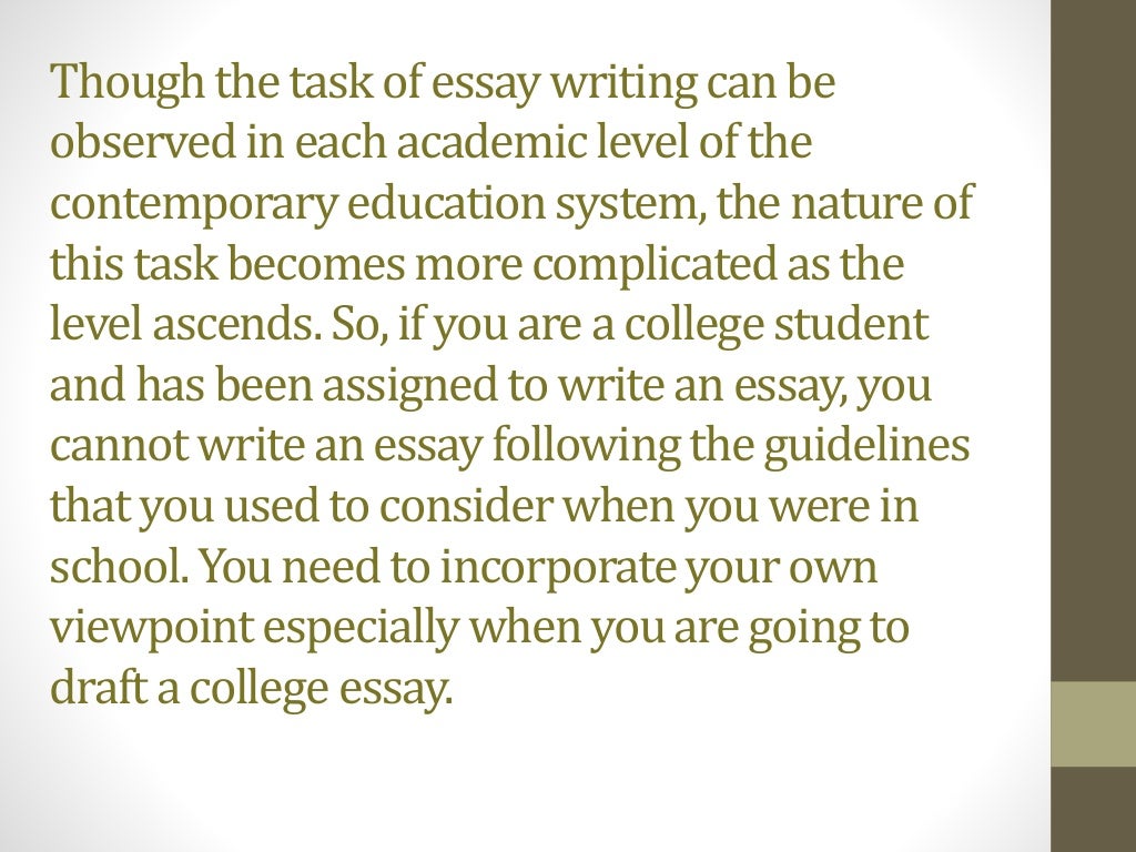 how to write better college essays