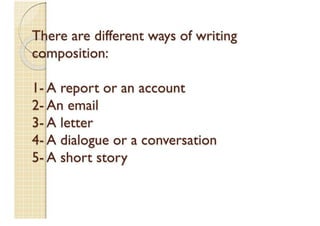 How To Write A Good Composition