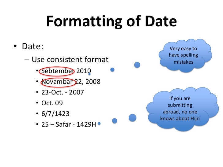 Date format: writing + ISO format