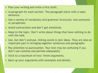 How to write a good essay c1 | PPTX