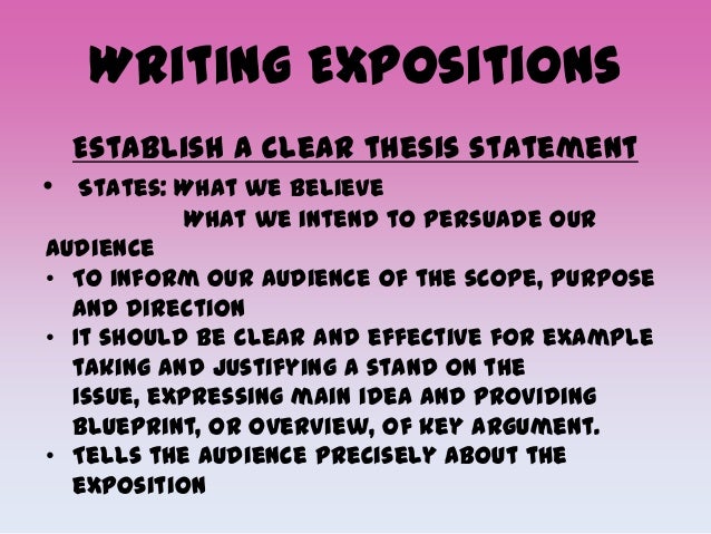 how to write a good thesis for an expository essay