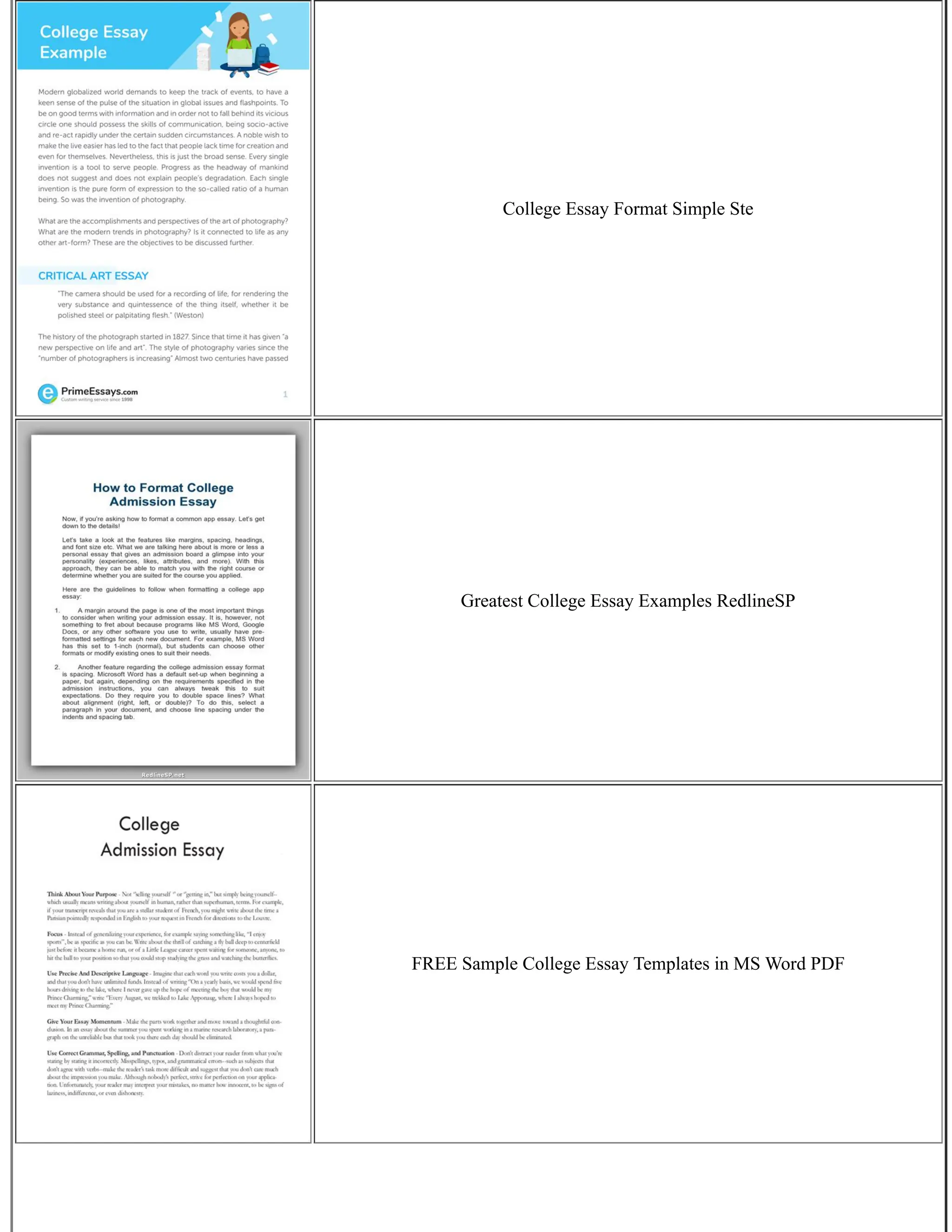 College Essay Format Simple Ste
Greatest College Essay Examples RedlineSP
FREE Sample College Essay Templates in MS Word PDF
 