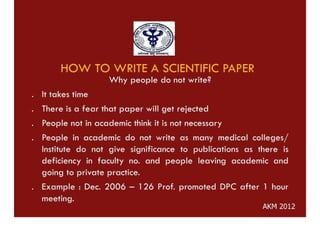 HOW TO WRITE A GOOD PAPER