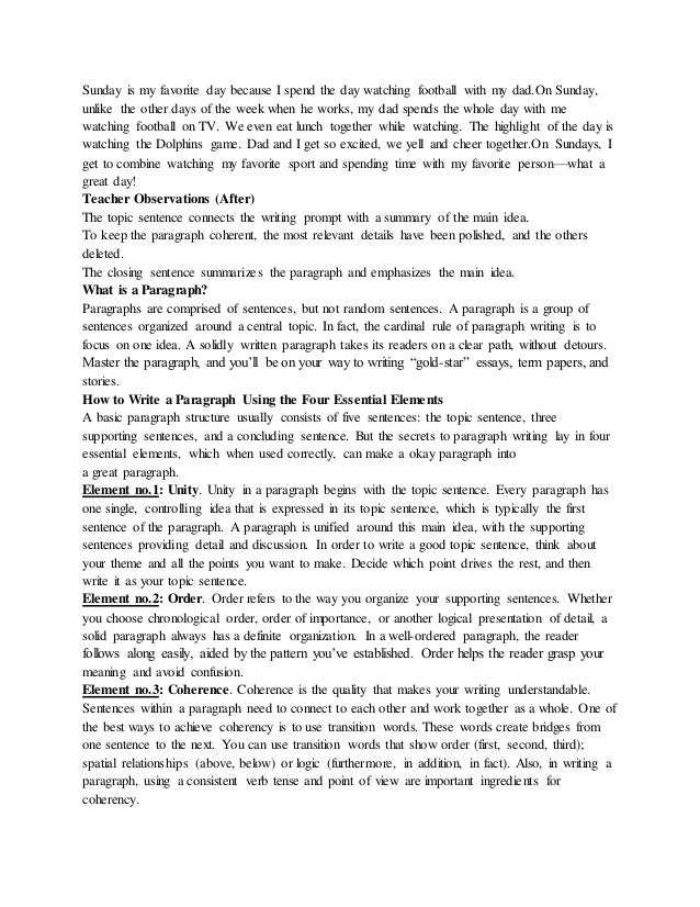 How do we write a good paragraph image