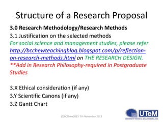 How to write a good postgraduate research proposal | PPTX