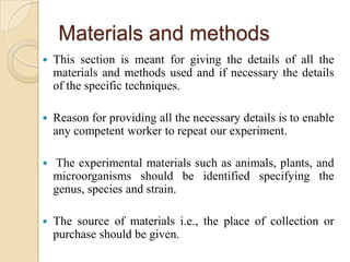 Example Of Materials In Research Paper How to write a good research paper | PPTX
