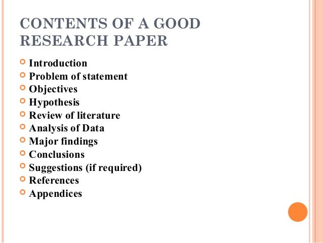 example ing How to write a good research paper ?