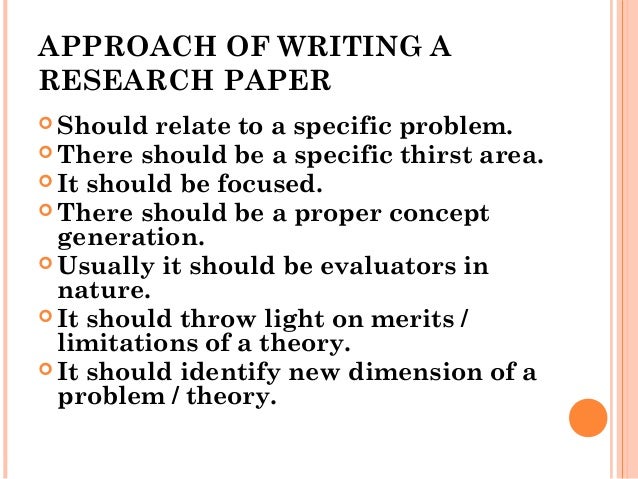 how to write a great research paper