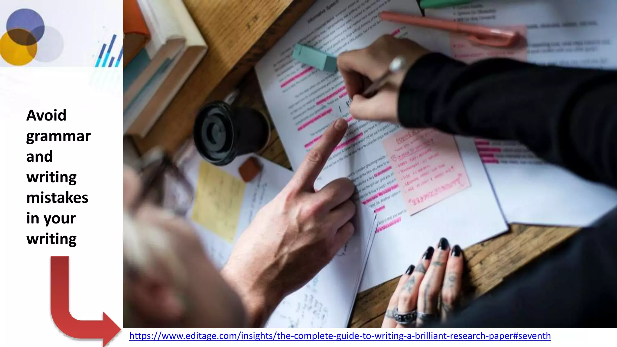 Avoid
grammar
and
writing
mistakes
in your
writing
https://www.editage.com/insights/the-complete-guide-to-writing-a-brilliant-research-paper#seventh
 