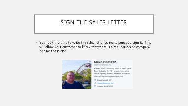 How To Write A Good Sales Letter