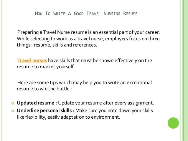 good nursing resumes