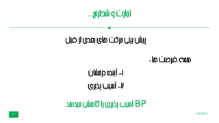 SHABTA23
‫شطرنج‬‫و‬‫تجارت‬...
‫از‬‫بعدی‬‫های‬‫حرکت‬‫بینی‬‫پیش‬‫قبل‬
‫ها‬‫فرصت‬‫همه‬:
1-‫آینده‬‫درخشان‬
2-‫پذیری‬‫آسیب‬
BP‫میدهد‬‫کاهش‬‫را‬‫پذیری‬‫آسیب‬.
 