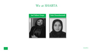 We at SHABTA
SHABTA3
Neda DinmohammadiAsal Fakheri Gouya
 