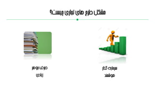 ‫چیست؟‬‫تجاری‬‫های‬‫طرح‬‫مشکل‬
‫جوهر‬‫صرف‬
‫زیادی‬
‫گذار‬‫سرمایه‬
‫هوشمند‬
 