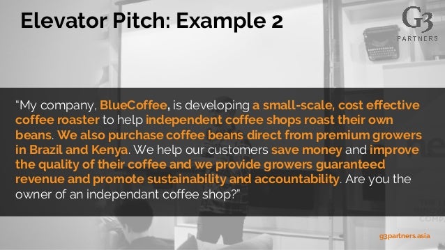 how to write a highly effective elevator pitch